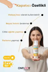 Onfloor Güneş Kremi SPF 50+ 100 ml – Tinted, Cilt Tonu Eşitleyici, Yüksek UVA + UVB Koruma