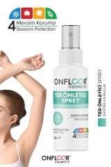 Onfloor Terleme Önleyici Sprey 50 ml – Ter Kokusunu Giderici, Gün Boyu Ferahlık, Cilt Dostu Pudrasız Formül