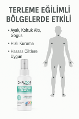 Onfloor Terleme Önleyici Sprey 50 ml – Ter Kokusunu Giderici, Gün Boyu Ferahlık, Cilt Dostu Pudrasız Formül