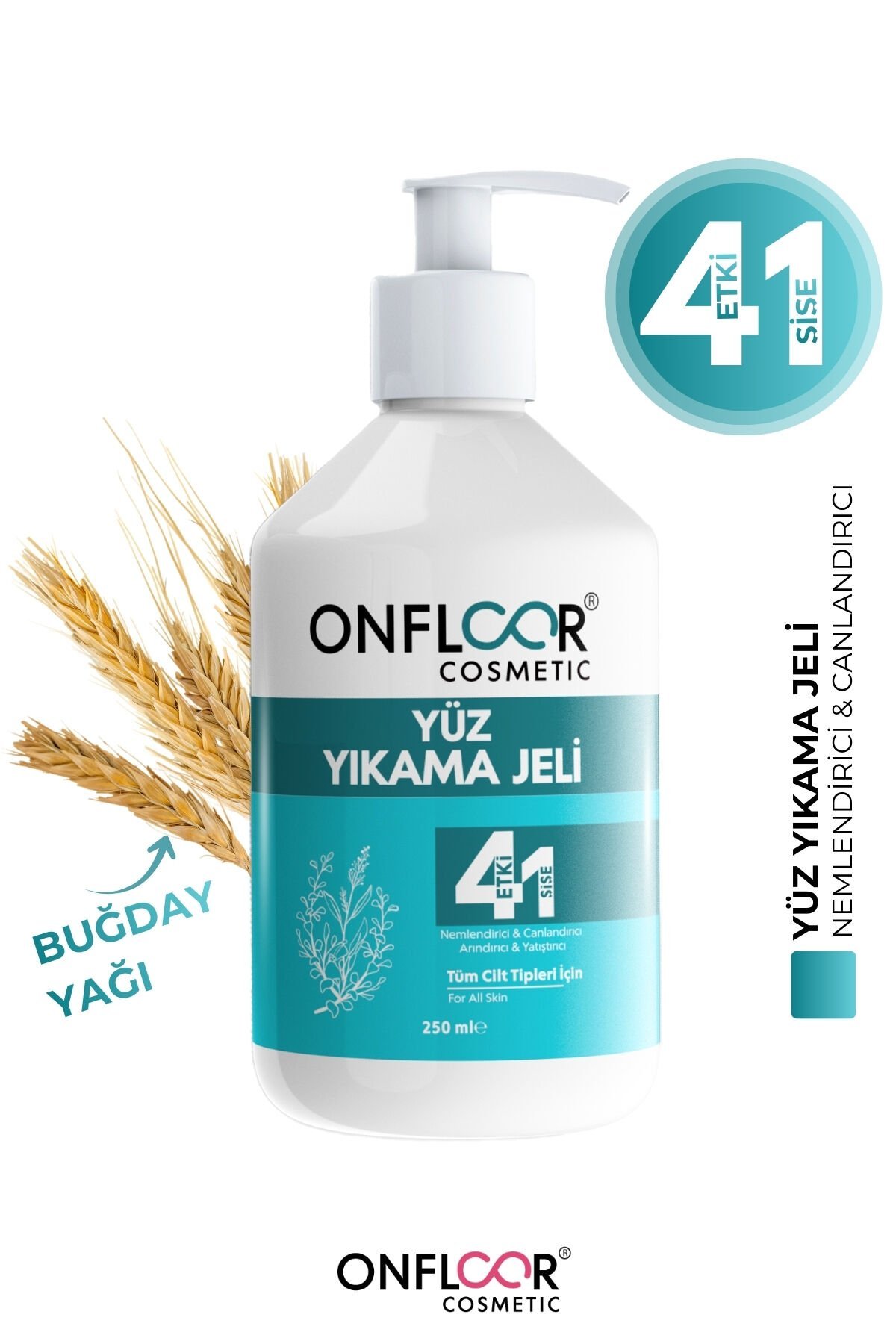Onfloor Yüz Yıkama Jeli 250 ml – Ferahlatıcı Temizlik, Bitkisel İçerik, Arındırıcı Etki
