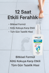 Onfloor Ayak Kokusu Giderici Sprey 125 ml – Ferahlatıcı, Rahatlatıcı, Aloe Vera ve Nane Özlü