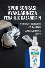 Onfloor Ayak Kokusu Giderici Sprey 125 ml – Ferahlatıcı, Rahatlatıcı, Aloe Vera ve Nane Özlü