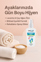 Onfloor Ayak Kokusu Giderici Sprey 125 ml – Ferahlatıcı, Rahatlatıcı, Aloe Vera ve Nane Özlü