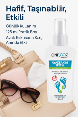 Onfloor Ayak Kokusu Giderici Sprey 125 ml – Ferahlatıcı, Rahatlatıcı, Aloe Vera ve Nane Özlü