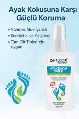 Onfloor Ayak Kokusu Giderici Sprey 125 ml – Ferahlatıcı, Rahatlatıcı, Aloe Vera ve Nane Özlü